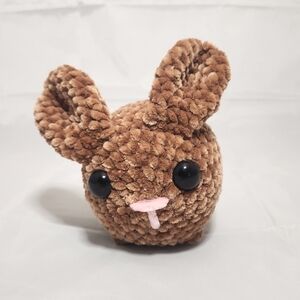 5” Handmade By Skylar Crochet Brown Bunny Plush Stuffed Animal